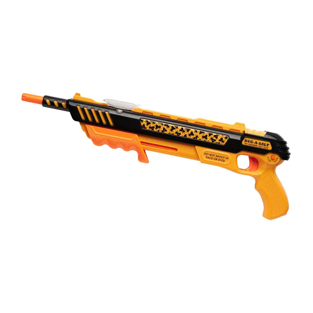 Toy pump-action shotgun in bright orange and black, UK’s favourite to eliminate flies