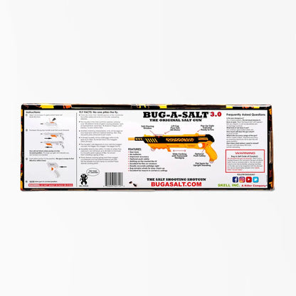 Product packaging for Bug-A-Salt 3.0 Orange Crush Edition, the UK’s favourite to eliminate flies