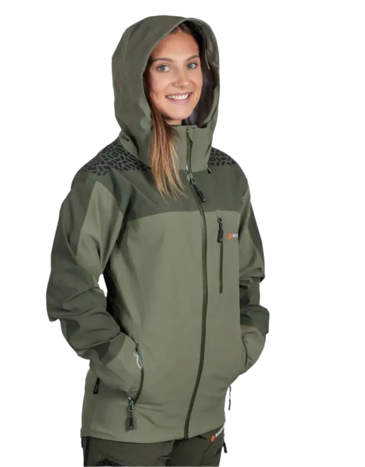 Green hooded outdoor jacket from Bushbuck Alpine Waterproof Jacket for wet weather country clothing