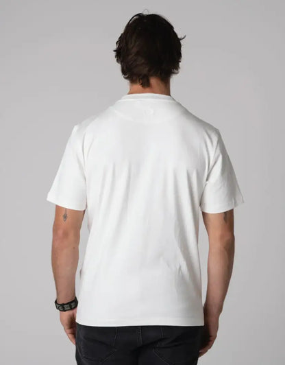 Bushbuck Classic Cotton Tee: white crew neck short sleeve relaxed fit