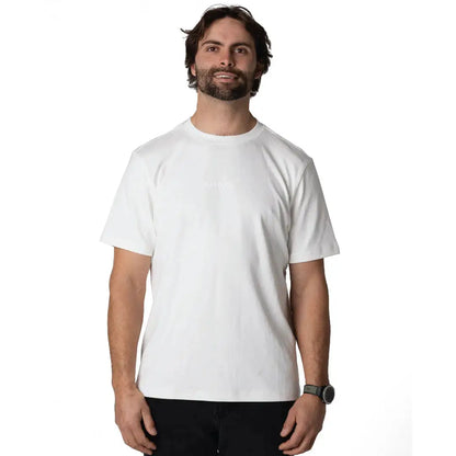 Bushbuck Classic Cotton Tee: white short-sleeve crew neck