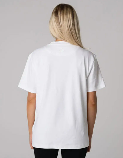 White Bushbuck Classic Cotton Tee, oversized short-sleeve shirt