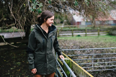 Olive green hooded parka from Bushbuck Defender Waterproof Jacket for hunting and country clothing
