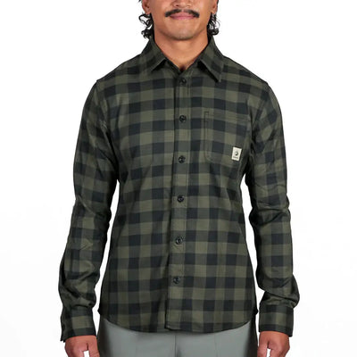 Green and black plaid Bushbuck Flannel Shirt, perfect flannel shirt for casual wear