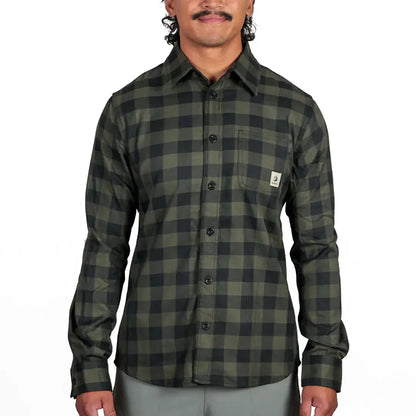 Green and black plaid Bushbuck Flannel Shirt, perfect flannel shirt for casual wear