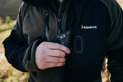 Bushbuck Frontier Pullover with chest pocket & phone in country clothing style