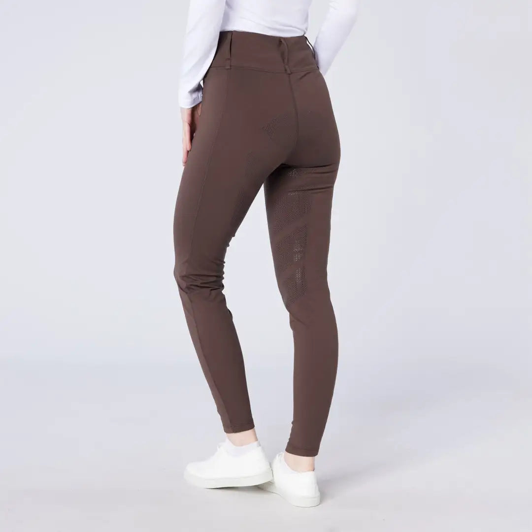 Women’s brown high-waisted skinny pants from Cameo All Season Tights for country clothing