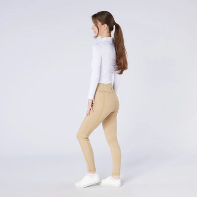 Women’s light brown high-waisted skinny pants from Cameo All Season Tights for country clothing
