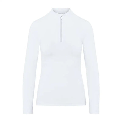 White long-sleeved zip-up shirt from Cameo Core Collection country clothing for hunting