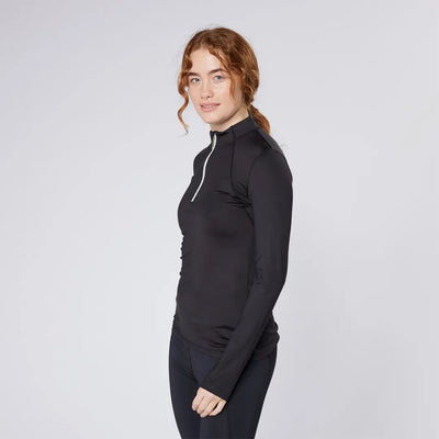 Black long-sleeved athletic top from Cameo Core Collection for country clothing and hunting