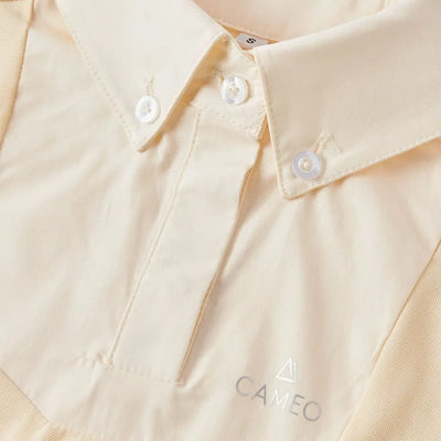 Cream-colored button-down shirt from Cameo Junior Classic Show Shirt for country clothing and outdoors hunting