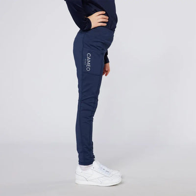 Navy blue athletic pants from Cameo Junior Core Tights line for kids