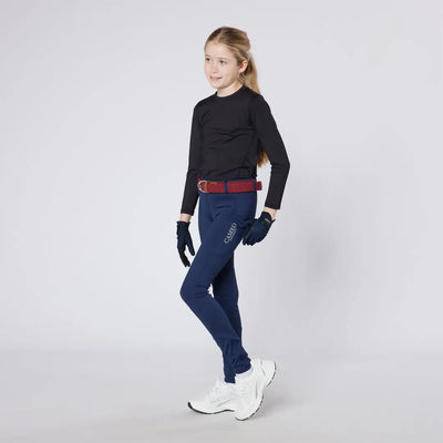 Girl wearing Cameo Junior Performance Riding Tights perfect for riding and active riding tights