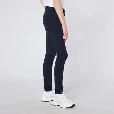 Navy blue Cameo Junior Performance Riding Tights for performance riding and comfort