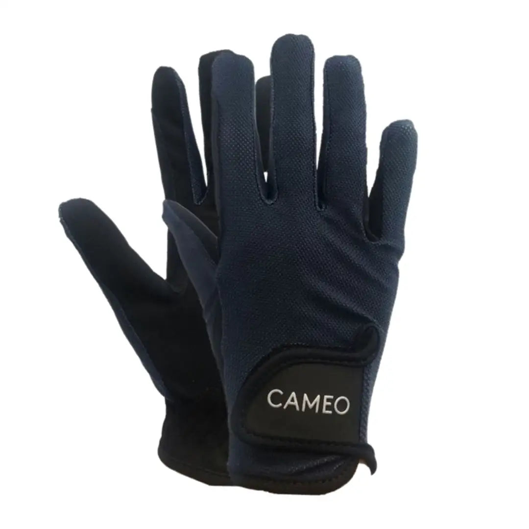 Dark blue Cameo Performance Riding Glove, great for country clothing and hunting adventures