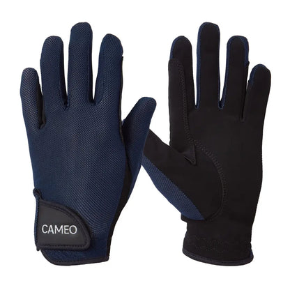 Pair of navy and black riding gloves from Cameo Performance Riding Glove for country clothing