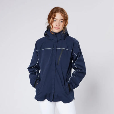 Navy blue riding jacket with white trim from Cameo Riding Jacket, perfect country clothing for hunting