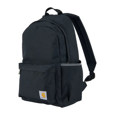 Black Carhartt 21L Classic Laptop Backpack with front pocket for country clothing and outdoors fun