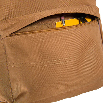 Brown canvas backpack pocket from Carhartt 21L Classic Laptop Backpack for outdoors and country clothing camping