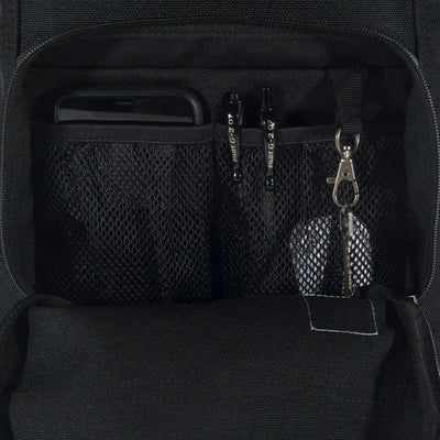 Black mesh organizer with zippers for Carhartt 23L outdoors backpack