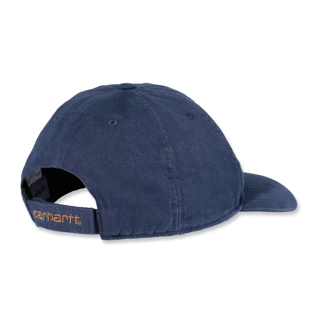 Navy blue Carhartt Canvas Cap made from durable canvas for a casual look
