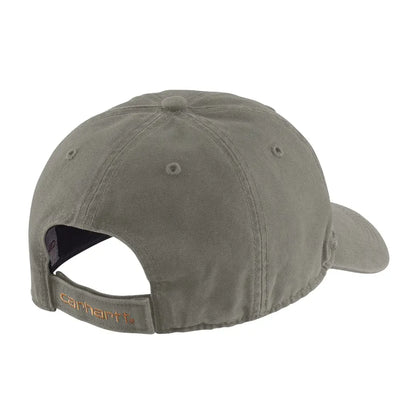 Olive green Carhartt Canvas Cap showcased for a stylish look and durability