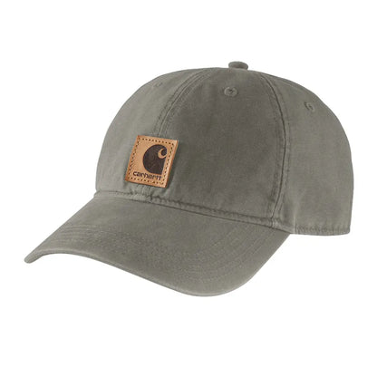 Olive-green Carhartt Canvas Cap showcasing durable Carhartt canvas material