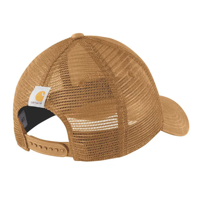 Brown mesh baseball cap from Carhartt, perfect for country clothing and outdoor hunting out there