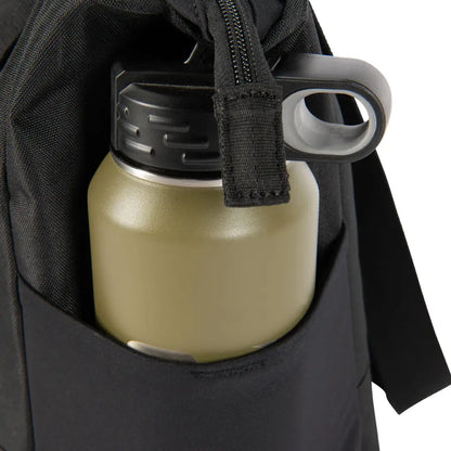 Olive green water bottle on Carhartt Classic Laptop Tote backpack