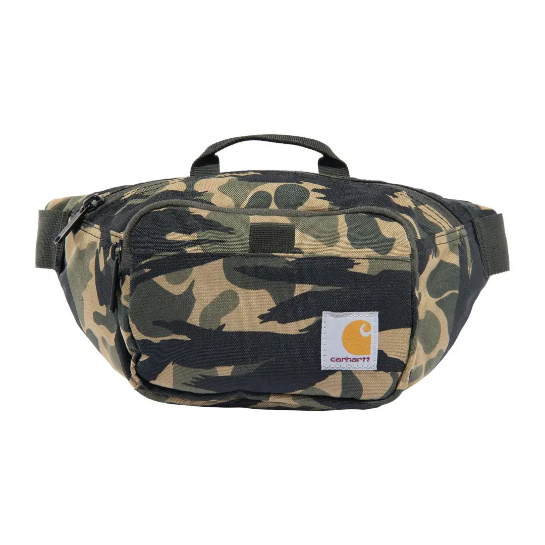 Camo Carhartt Classic Waist Pack with black accents