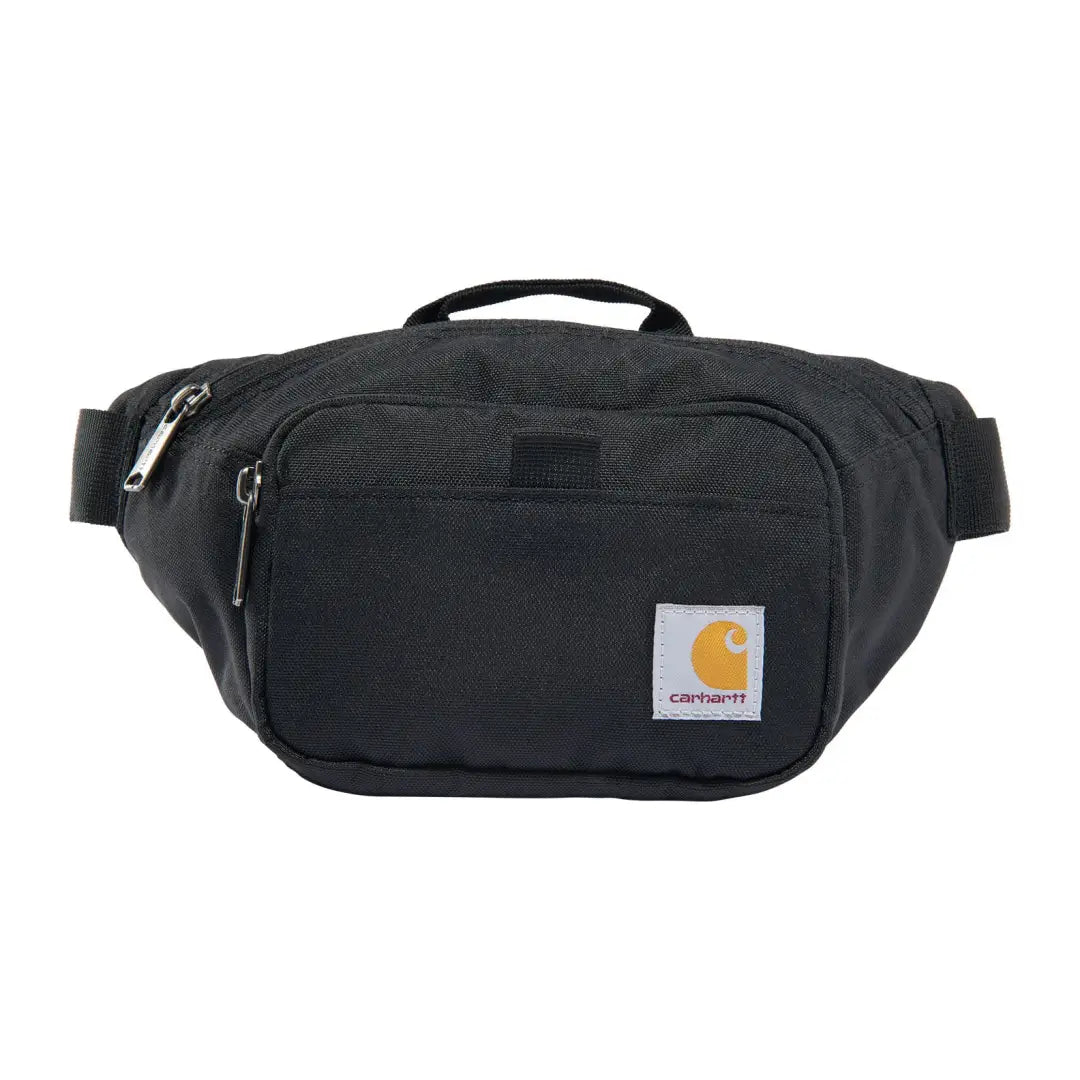 Black Carhartt Classic Waist Pack fanny pack with mesh pockets
