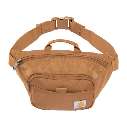 Carhartt classic waist pack in brown with zipper and buckle