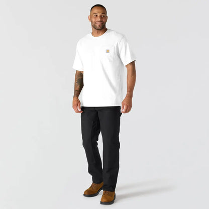 Carhartt Dearborn relaxed pocket t-shirt in white for outdoors and hunting