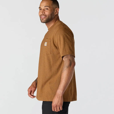 Tan Carhartt Dearborn t-shirt for hunting outdoors