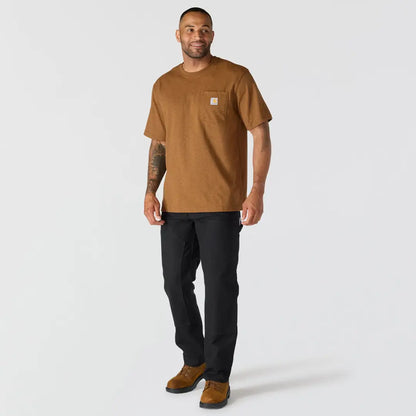 Tan Carhartt Dearborn relaxed pocket T-shirt for outdoors and hunting
