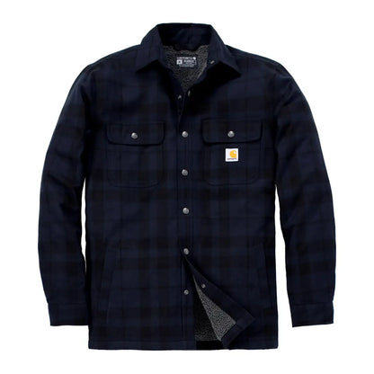 Carhartt flannel plaid shirt jacket perfect for country clothing and hunting trips