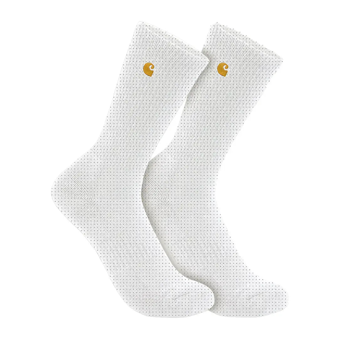 White Carhartt Force Midweight Crew Socks for country clothing and hunting casual wear