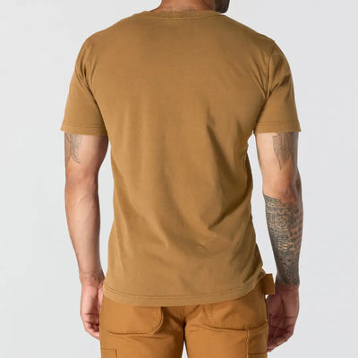 Tan Carhartt Irvine relaxed t-shirt for outdoors and hunting
