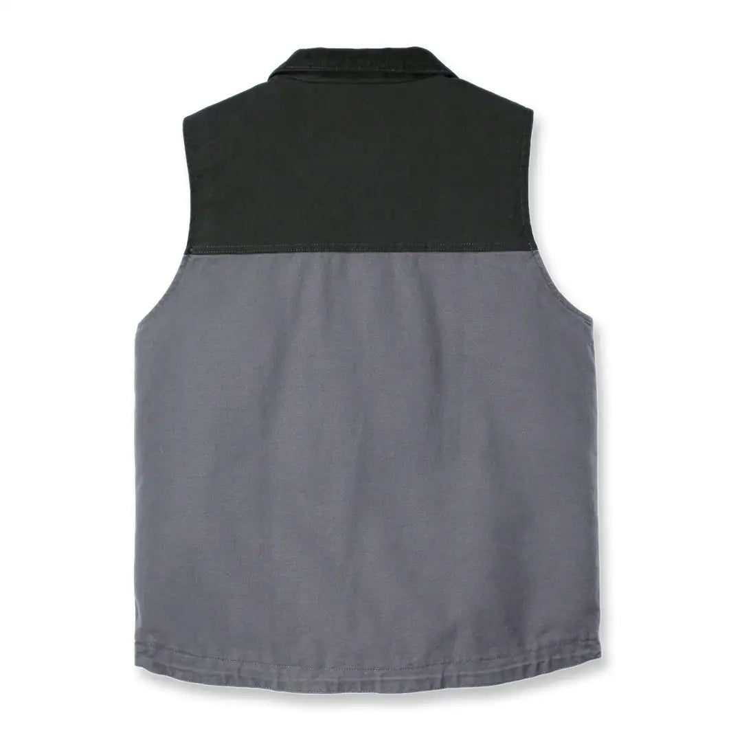 Two-tone collared vest from Carhartt Montana Rugged Flex relaxed fit duck vest, perfect for country clothing hunting