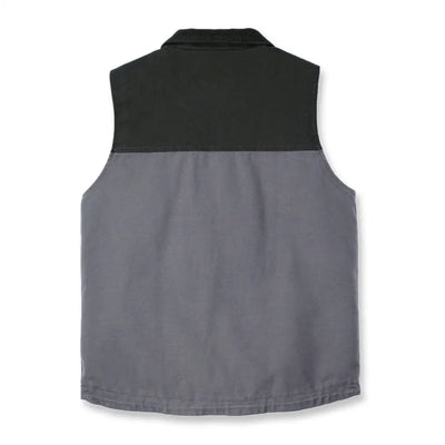 Two-tone collared vest from Carhartt Montana Rugged Flex relaxed fit duck vest, perfect for country clothing hunting
