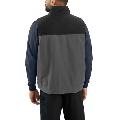 Two-tone work vest from Carhartt Montana Rugged Flex with relaxed fit for hunting or country clothing