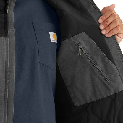 Open jacket with pockets from Carhartt Montana Rugged Flex Relaxed Fit Duck Vest for country hunting