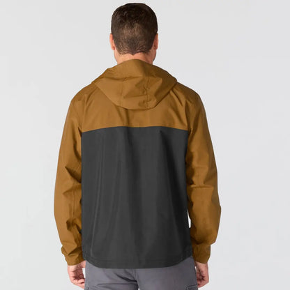 Carhartt Monterey waterproof jacket in mustard yellow and black for outdoors hunting