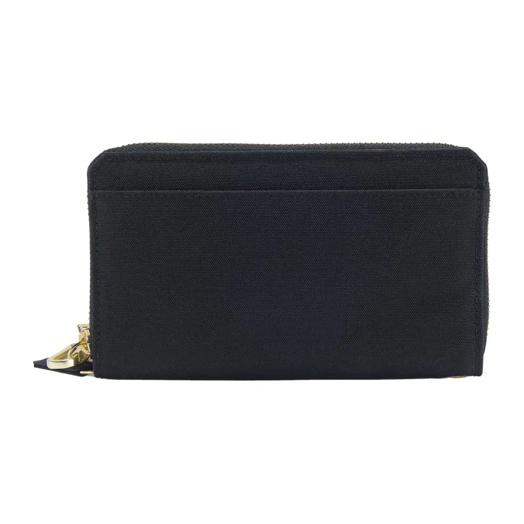 Black zippered clutch wallet from Carhartt for country clothing and hunting trips