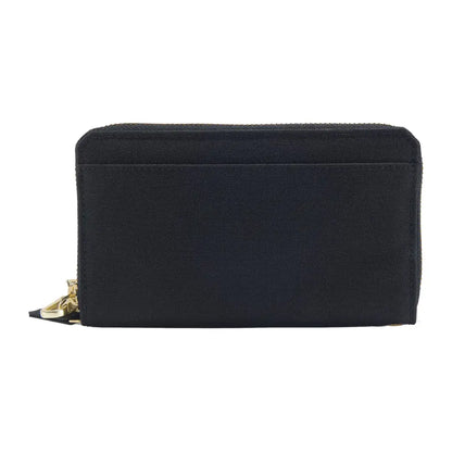 Black zippered clutch wallet from Carhartt for country clothing and hunting trips