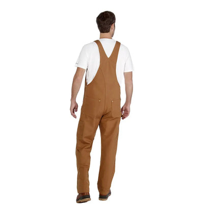 Brown work overalls from Carhartt Relaxed Fit Duck Bib Overall, perfect for country clothing and outdoors fun