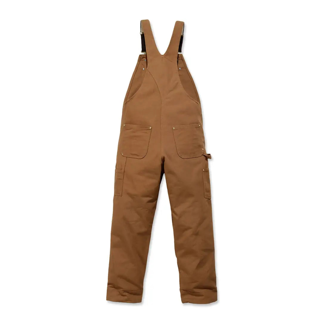 Brown insulated bib overalls perfect for country clothing, hunting, and outdoors