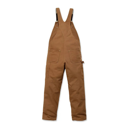 Brown insulated bib overalls perfect for country clothing, hunting, and outdoors