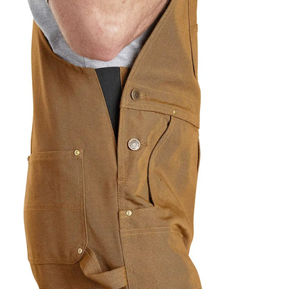 Brown Carhartt Relaxed Fit Duck Bib Overall for country clothing and outdoor hunting trips