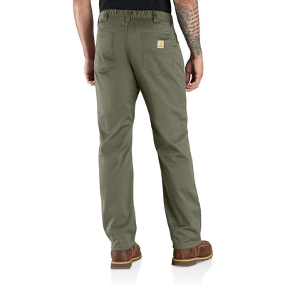 Olive green Carhartt Relaxed Straight Lined Pant perfect for work or casual wear